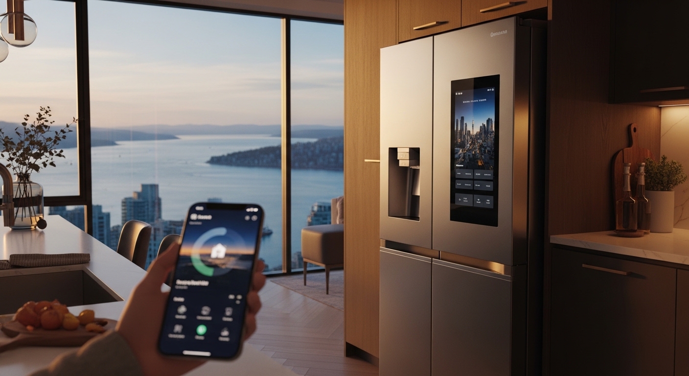 Smart home integration in a modern Vancouver kitchen