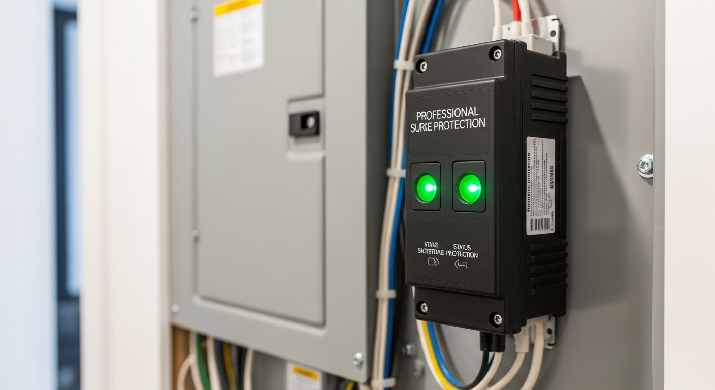 Whole home surge protector installation in Vancouver