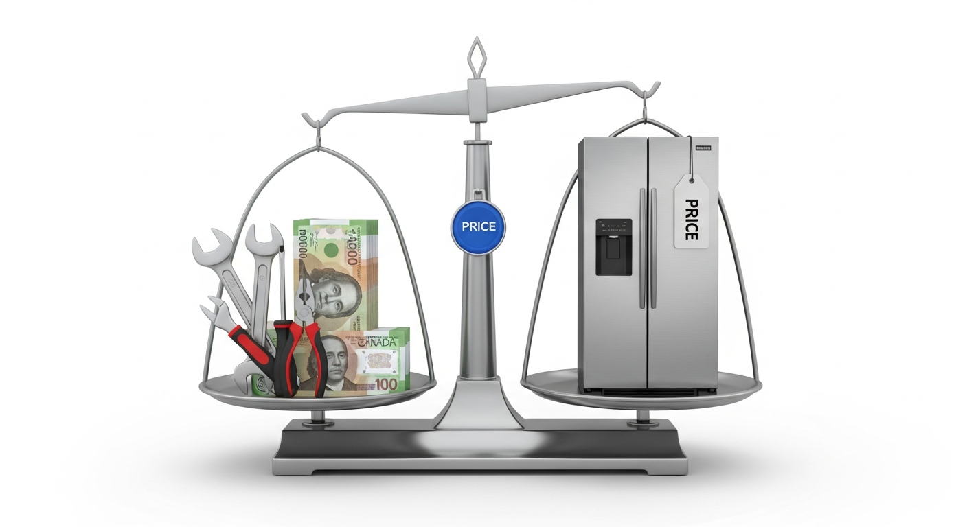 Appliance repair cost comparison 50 percent rule