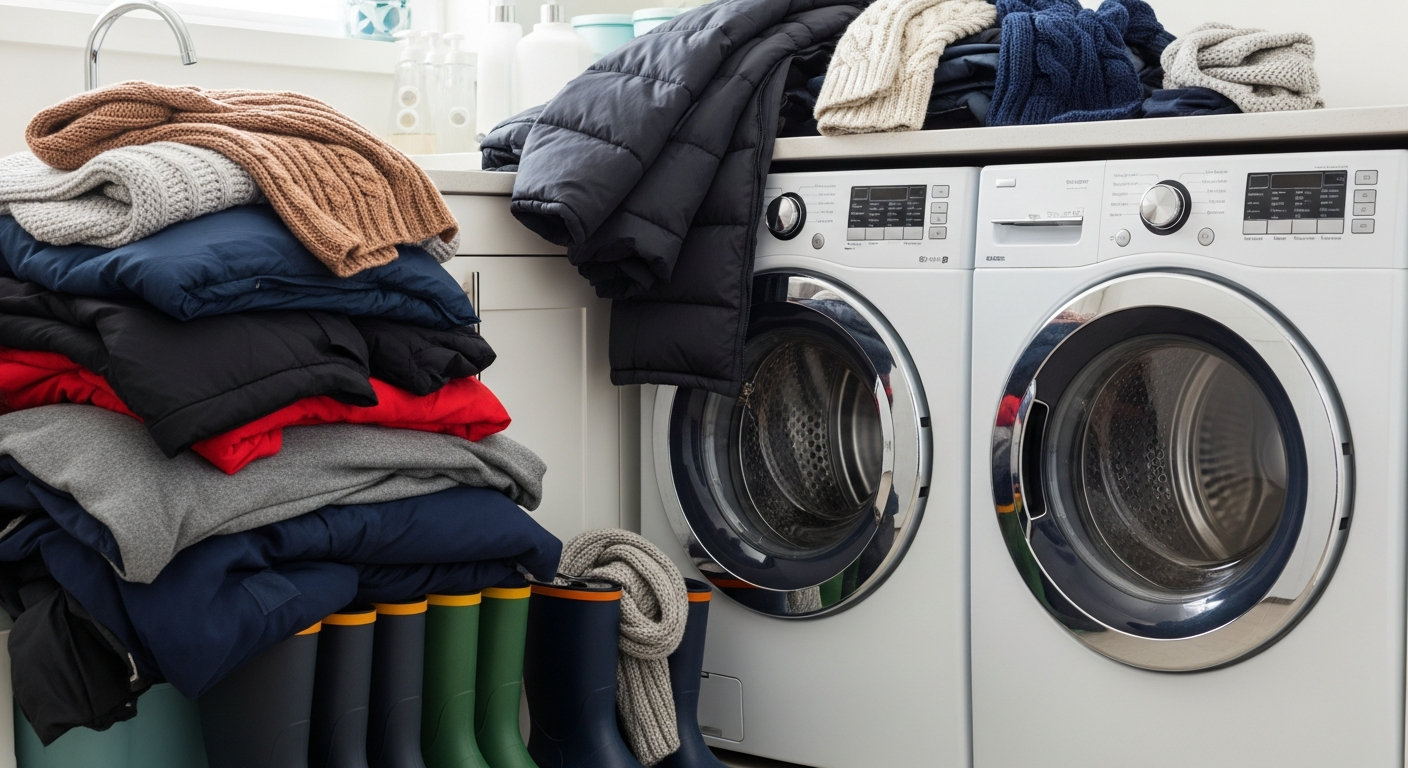 Laundry room winterization Vancouver home